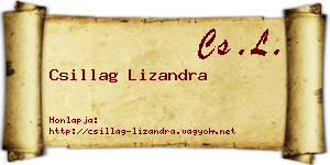 Csillag Lizandra névjegykártya